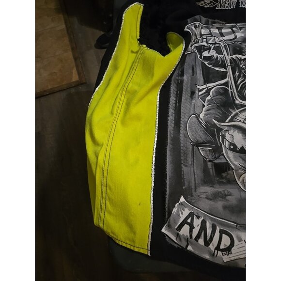2017 Red River Memorial Day run HI-VIS Cut Off Button Up Vest LG - Picture 6 of 7